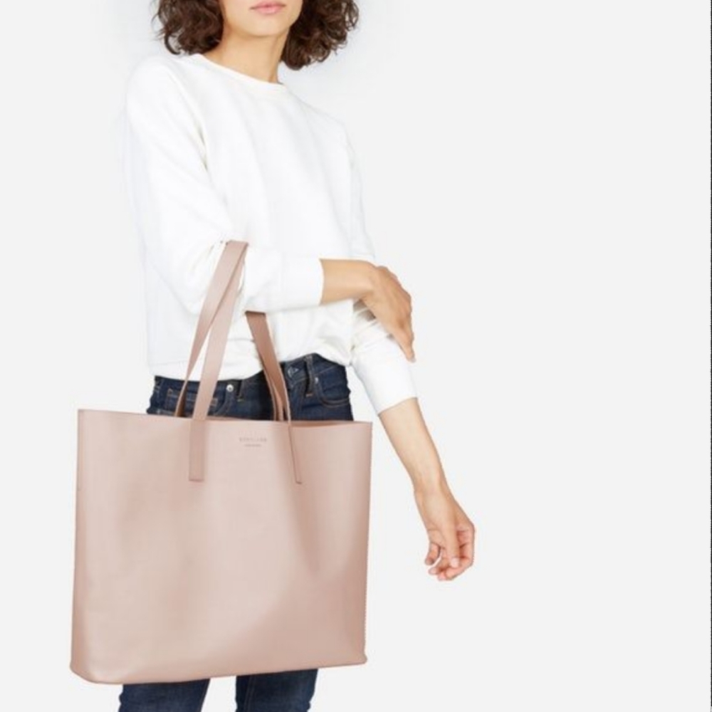 Everlane Leather Day Market Carryall Tote Bag